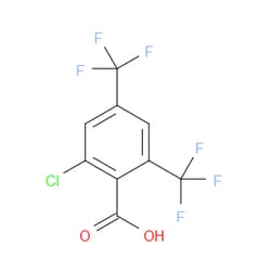 Aobchem&nbsp;2-Chloro-4 6-bis(trifluoromethyl)benzoic acid | ≥95% | CAS 916420-47-8 | C9H3ClF6O2 | 1g