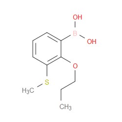Aobchem&nbsp;3-(Methylthio)-2-propoxyphenylboronic acid | ≥97% | CAS 1050424-01-5 | C10H15BO3S | 250mg