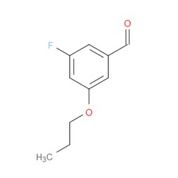 AOBCHEM&nbsp;3-Fluoro-5-propoxybenzaldehyde | ≥95% | CAS 883443-33-2 | C10H11FO2 | 500mg
