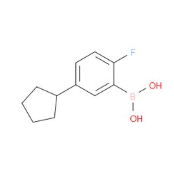 Aobchem&nbsp;(5-Cyclopentyl-2-fluorophenyl)boronic acid | ≥97% | CAS 2225170-46-5 | C11H14BFO2 | 500mg