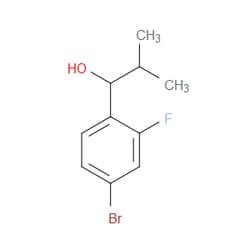 Aobchem&nbsp;1-(4-Bromo-2-fluorophenyl)-2-methylpropan-1-ol | ≥97% | CAS 1332651-40-7 | C10H12BrFO | 500mg