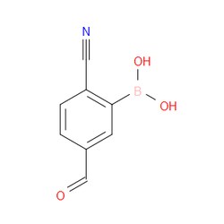 Aobchem&nbsp;2-Cyano-5-formylphenylboronic acid | ≥97% | CAS 918413-80-6 | C8H6BNO3 | 1g