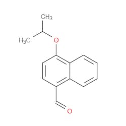 AOBCHEM&nbsp;4-Isopropoxy-1-naphthaldehyde | ≥95% | CAS 666829-62-5 | C14H14O2 | 250mg