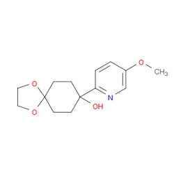 Aobchem&nbsp;8-(5-Methoxy-2-pyridinyl)-1 4-dioxaspiro[4 5]decan-8-ol | ≥95% | CAS 1228652-19-4 | C14H19NO4 | 250mg