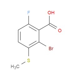 Aobchem&nbsp;2-Bromo-6-fluoro-3-(methylsulfanyl)benzoic acid | ≥97% | CAS 1824583-55-2 | C8H6BrFO2S | 500mg