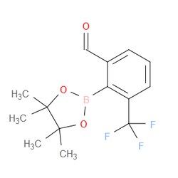 Aobchem&nbsp;2-(4 4 5 5-Tetramethyl-1 3 2-dioxaborolan-2-yl)-3-(trifluoromethyl)benzaldehyde | ≥97% | CAS 1356948-22-5 | C14H16BF3O3 | 1g