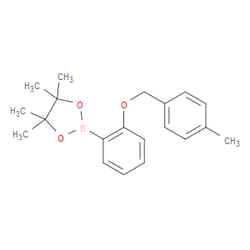 Aobchem&nbsp;4 4 5 5-Tetramethyl-2-(2-((4-methylbenzyl)oxy)phenyl)-1 3 2-dioxaborolane | ≥95% | CAS 2246645-45-2 | C20H25BO3 | 500mg