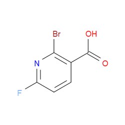 Aobchem&nbsp;2-Bromo-6-fluoronicotinic acid | ≥95% | CAS 1214332-31-6 | C6H3BrFNO2 | 500mg