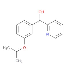 Aobchem&nbsp;-[3-(1-Methylethoxy)phenyl]-2-pyridinemethanol | ≥95% | CAS 1443311-19-0 | C15H17NO2 | 1g