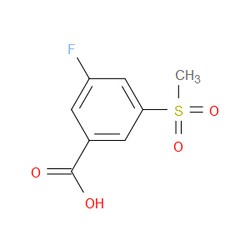 Aobchem&nbsp;Benzoic acid  3-fluoro-5-(methylsulfonyl)- | ≥95% | CAS 1783354-37-9 | C8H7FO4S | 250mg