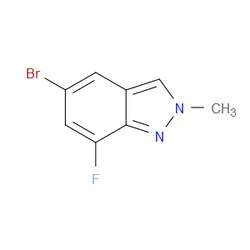 Aobchem&nbsp;5-Bromo-7-fluoro-2-methyl-2H-indazole | ≥95% | CAS 2004705-97-7 | C8H6BrFN2 | 1g