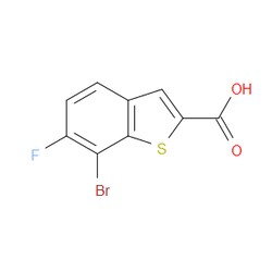 Aobchem&nbsp;7-Bromo-6-fluorobenzo[b]thiophene-2-carboxylic acid | ≥95% | CAS 1781503-02-3 | C9H4BrFO2S | 250mg