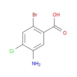 Aobchem&nbsp;5-Amino-2-bromo-4-chlorobenzoic acid | ≥97% | CAS 1208077-55-7 | C7H5BrClNO2 | 1g