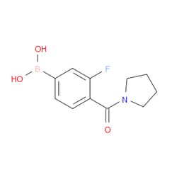 Aobchem&nbsp;3-Fluoro-4-(pyrolidine-1-carbonyl)phenylboronic acid | ≥97% | CAS 874289-09-5 | C11H13BFNO3 | 1g