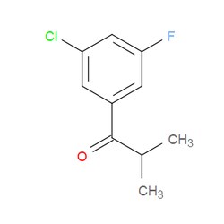 Aobchem&nbsp;1-(3-Chloro-5-fluorophenyl)-2-methyl-1-propanone | ≥97% | CAS 1352226-72-2 | C10H10ClFO | 250mg