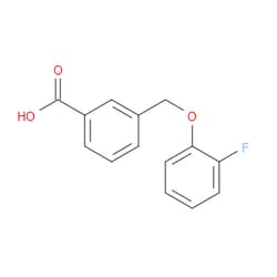 Aobchem&nbsp;3-((2-Fluorophenoxy)methyl)benzoic acid | ≥95% | CAS 944891-81-0 | C14H11FO3 | 1g