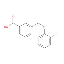Aobchem&nbsp;3-((2-Fluorophenoxy)methyl)benzoic acid | ≥95% | CAS 944891-81-0 | C14H11FO3 | 250mg