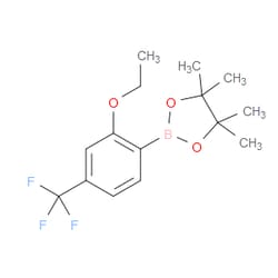 Aobchem&nbsp;2-(2-Ethoxy-4-(trifluoromethyl)phenyl)-4 4 5 5-tetramethyl-1 3 2-dioxaborolane | ≥97% | CAS 2828439-82-1 | C15H20BF3O3 | 1g