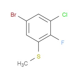 Aobchem&nbsp;(5-Bromo-3-chloro-2-fluorophenyl)(methyl)sulfane | ≥95% | CAS 2167595-64-2 | C7H5BrClFS | 500mg