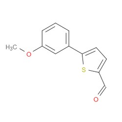 Aobchem&nbsp;5-(3-Methoxyphenyl)-2-thiophenecarboxaldehyde | ≥97% | CAS 249504-37-8 | C12H10O2S | 250mg