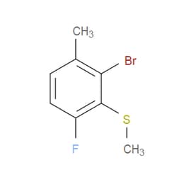 Aobchem&nbsp;(2-Bromo-6-fluoro-3-methylphenyl)(methyl)sulfane | ≥97% | CAS 1823520-30-4 | C8H8BrFS | 5g