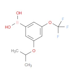 Aobchem&nbsp;3-Isopropoxy-5-(trifluoromethoxy)phenylboronic acid | ≥97% | CAS 1256346-01-6 | C10H12BF3O4 | 500mg