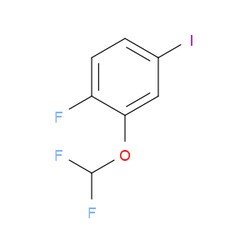 Aobchem&nbsp;2-(Difluoromethoxy)-1-fluoro-4-iodobenzene | ≥97% | CAS 1261572-00-2 | C7H4F3IO | 1g