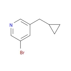 AOBCHEM&nbsp;3-Bromo-5-(cyclopropylmethyl)pyridine | ≥97% | CAS 2412764-80-6 | C9H10BrN | 250mg