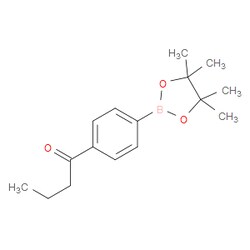 Aobchem&nbsp;4-Butanoylphenylboronic acid  pinacol ester | ≥95% | CAS 2096332-77-1 | C16H23BO3 | 500mg