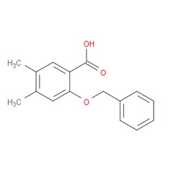 Aobchem&nbsp;2-Benzyloxy-4 5-dimethylbenzoic acid | ≥97% | CAS 1809158-11-9 | C16H16O3 | 1g