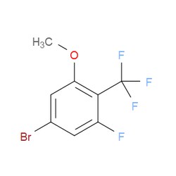 Aobchem&nbsp;5-Bromo-1-fluoro-3-methoxy-2-(trifluoromethyl)benzene | ≥97% | CAS 2092861-11-3 | C8H5BrF4O | 500mg