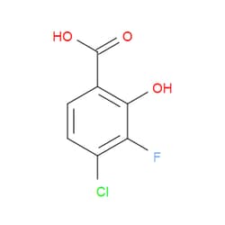 Aobchem&nbsp;4-Chloro-3-fluoro-2-hydroxybenzoic acid | ≥95% | CAS 1702676-05-8 | C7H4ClFO3 | 1g