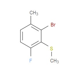 Aobchem&nbsp;(2-Bromo-6-fluoro-3-methylphenyl)(methyl)sulfane | ≥97% | CAS 1823520-30-4 | C8H8BrFS | 1g
