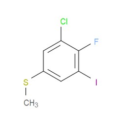 Aobchem&nbsp;(3-Chloro-4-fluoro-5-iodophenyl)(methyl)sulfane | ≥97% | CAS 2707648-95-9 | C7H5ClFIS | 5g