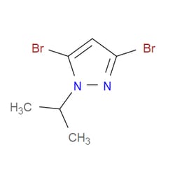 Aobchem&nbsp;3 5-Dibromo-1-isopropyl-1H-pyrazole | ≥95% | CAS 2825283-09-6 | C6H8Br2N2 | 250mg
