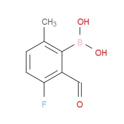 Aobchem&nbsp;3-Fluoro-2-formyl-6-methylphenylboronic acid | ≥97% | CAS 3052590-00-5 | C8H8BFO3 | 5g