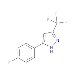 Aobchem&nbsp;5-(4-Fluorophenyl)-3-(trifluoromethyl)-1H-pyrazole | ≥95% | CAS 142623-85-6 | C10H6F4N2 | 5g