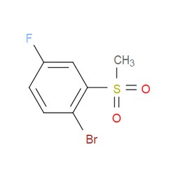 Aobchem&nbsp;1-Bromo-4-fluoro-2-(methylsulfonyl)benzene | ≥97% | CAS 628692-10-4 | C7H6BrFO2S | 250mg