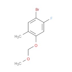 Aobchem&nbsp;1-Bromo-2-fluoro-4-(methoxymethoxy)-5-methylbenzene | ≥95% | CAS 2586127-57-1 | C9H10BrFO2 | 250mg