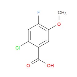 Aobchem&nbsp;2-Chloro-4-fluoro-5-methoxybenzoic acid | ≥97% | CAS 2386315-62-2 | C8H6ClFO3 | 500mg