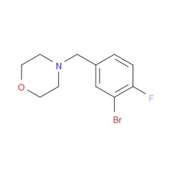 Aobchem&nbsp;4-(3-Bromo-4-fluorobenzyl)morpholine | ≥97% | CAS 281652-25-3 | C11H13BrFNO | 500mg