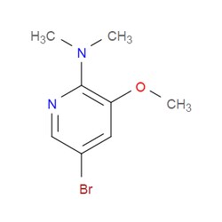 Aobchem&nbsp;5-Bromo-2-(dimethylamino)-3-methoxypyridine | ≥95% | CAS 2432848-48-9 | C8H11BrN2O | 5g