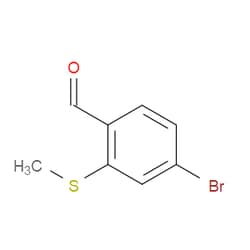 Aobchem&nbsp;4-Bromo-2-(methylthio)benzaldehyde | ≥97% | CAS 918350-11-5 | C8H7BrOS | 250mg