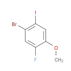 Aobchem&nbsp;1-Bromo-5-fluoro-2-iodo-4-methoxybenzene | ≥97% | CAS 1823954-27-3 | C7H5BrFIO | 5g