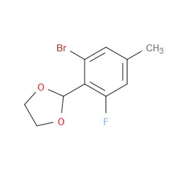 Aobchem&nbsp;2-(2-Bromo-6-fluoro-4-methylphenyl)-1 3-dioxolane | ≥95% | CAS 2221812-28-6 | C10H10BrFO2 | 5g