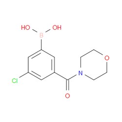 Aobchem&nbsp;3-Chloro-5-(morpholine-4-carbonyl)phenylboronic acid | ≥97% | CAS 957120-55-7 | C11H13BClNO4 | 1g