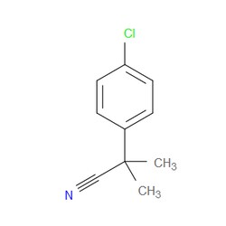 Aobchem&nbsp;2-(4-Chlorophenyl)-2-methylpropanenitrile | ≥97% | CAS 30568-32-2 | C10H10ClN | 1g