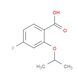 Aobchem&nbsp;4-Fluoro-2-isopropoxybenzoic acid | ≥97% | CAS 1369833-85-1 | C10H11FO3 | 500mg