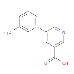 Aobchem&nbsp;5-(3-Methylphenyl)-3-pyridinecarboxylic acid | ≥97% | CAS 887973-34-4 | C13H11NO2 | 250mg