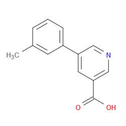 Aobchem&nbsp;5-(3-Methylphenyl)-3-pyridinecarboxylic acid | ≥97% | CAS 887973-34-4 | C13H11NO2 | 500mg